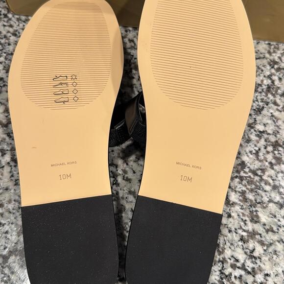 Michael Kors Black Slide Sandals - Picture 4 of 5